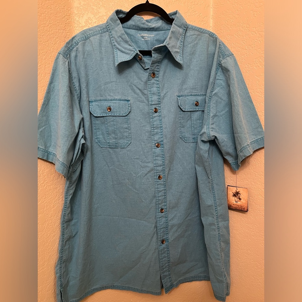 Croft & Barrow ‘Island Collection’ Men’s NWT Short Sleeve Buttoned Shirt